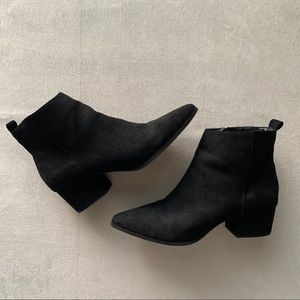 A New Day Black Booties Suede Size 10